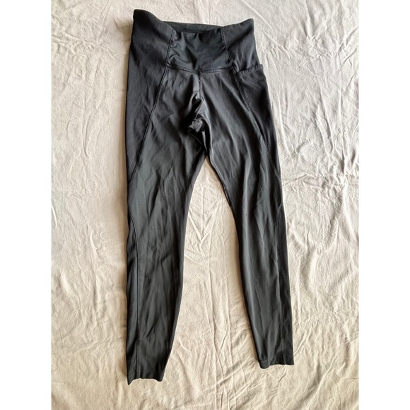 Nike Pants - Nike Air Dri-FIT Womens Black High Waisted Ribbed Running Leggings DD4423-010 S